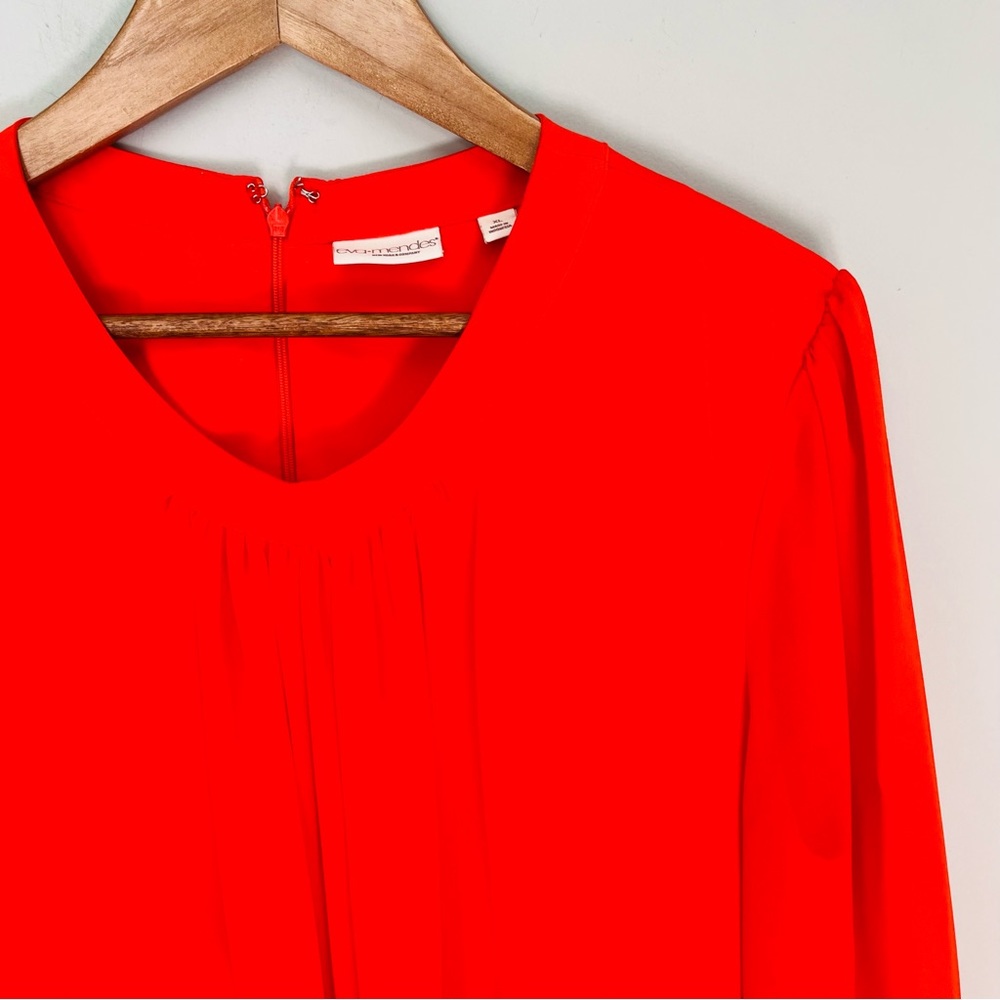 New York and Company Eva Mendes Orange Dress Size XL